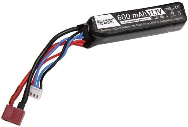 SPECNA ARMS LiPo batéria 11.1V 600mAh 3S 20/40C TDean (PDW)(1pack)