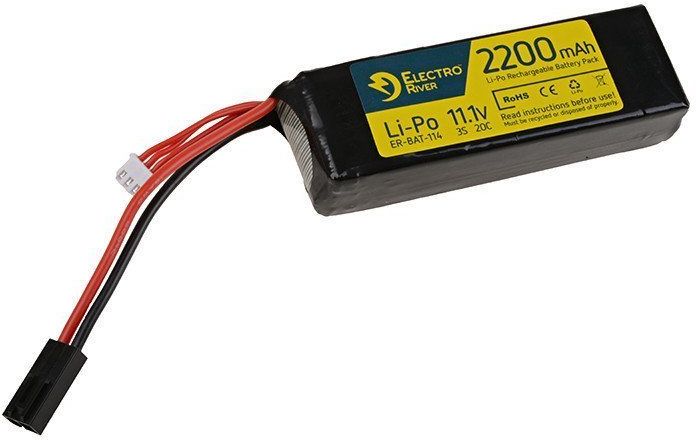 ELECTRO RIVER LiPo batéria 11,1V 2200mAh 20-40C (1pack)