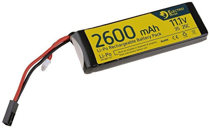 ELECTRO RIVER LiPo batéria 11,1V 2600mAh 25-50C (1pack)