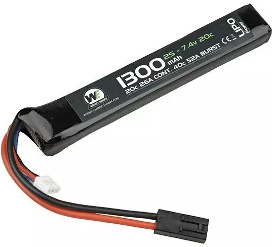 WE LiPo batéria 7,4V 1300mAh 2S 25C (1pack)