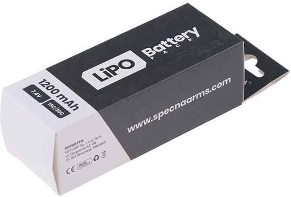 SPECNA ARMS LiPo batéria 7,4V 1200mAh 2S 15-30C (1pack)