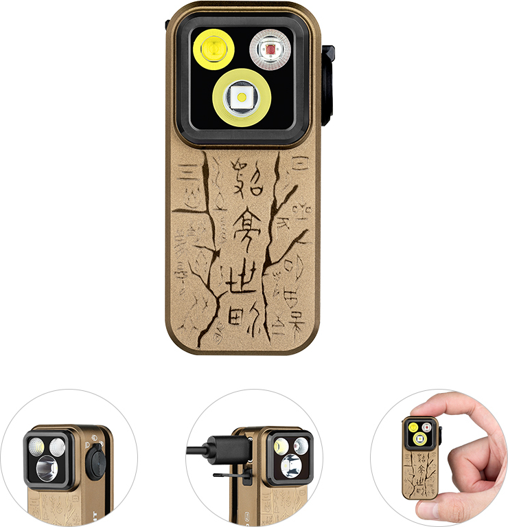 OLIGHT Svietidlo Oclip Pro 500lm - ancient script