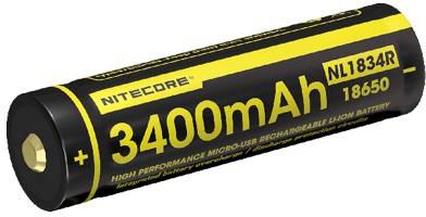 NITECORE Li-Ion akumulátor 3400 mAh - micro USB nabíjateľný (NCx-NL1834R)
