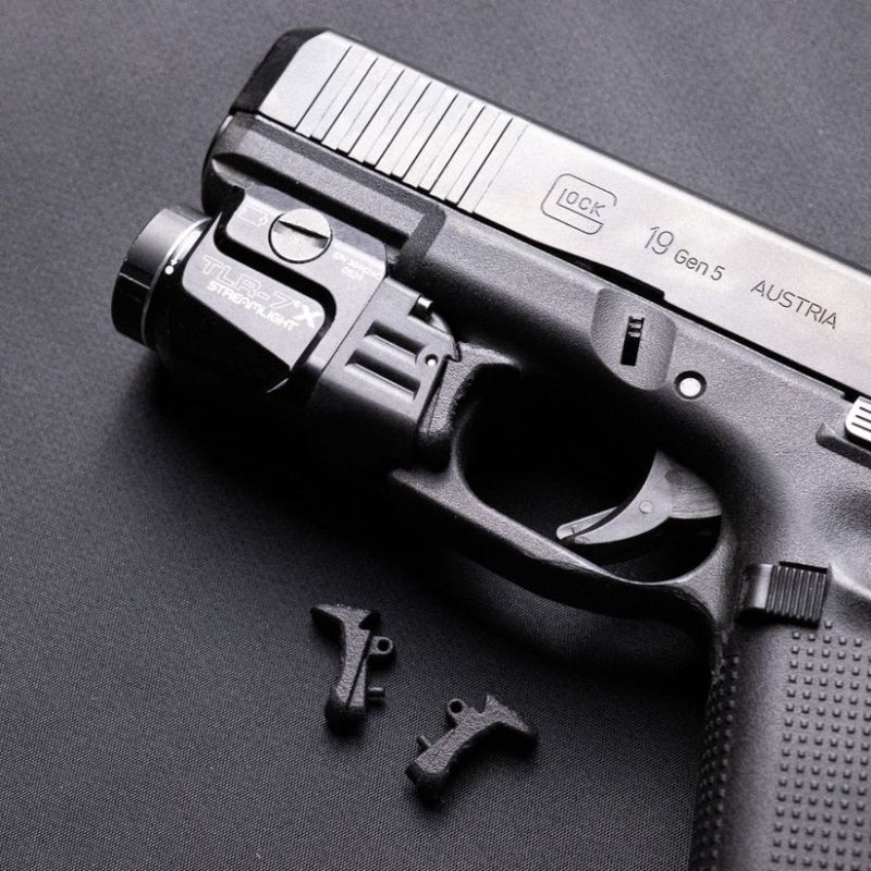 KOLIBRI Rozšírené tlačidlá pre svietidla streamlight TLR-7X - black