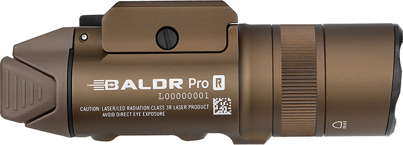 OLIGHT Svietidlo na zbraň BALDR PRO R 1350 lm zelený laser - desert tan (OL721)