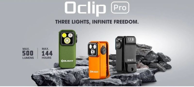 OLIGHT Svietidlo Oclip Pro 500lm - black (OL805)