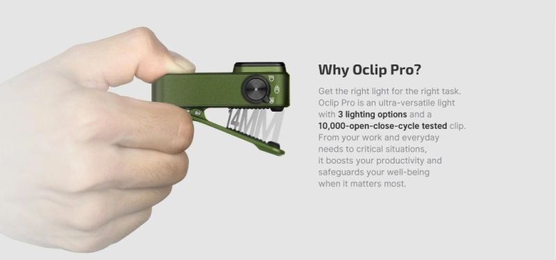 OLIGHT Svietidlo Oclip Pro 500lm - black (OL805)