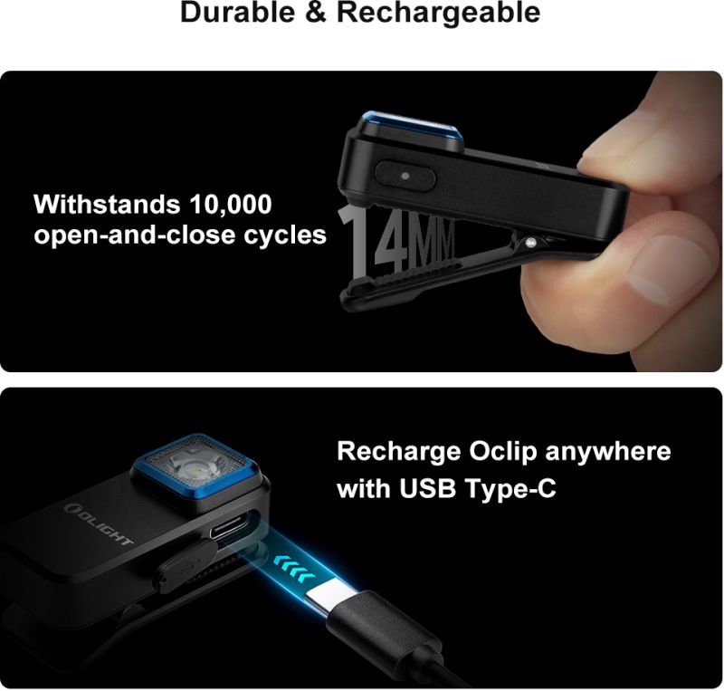 OLIGHT Svietidlo Oclip 300lm - black