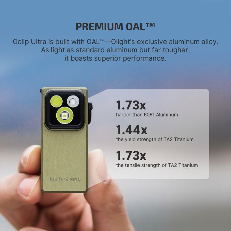 OLIGHT Svietidlo Oclip Ultra 530lm - olive green