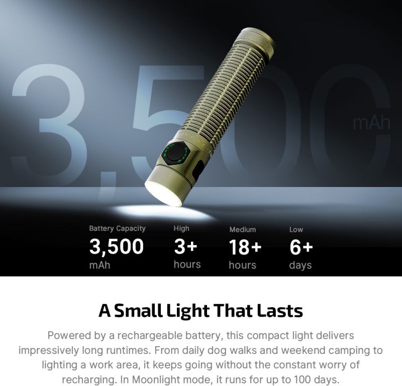 OLIGHT Svietidlo Baton Ultra - olive green