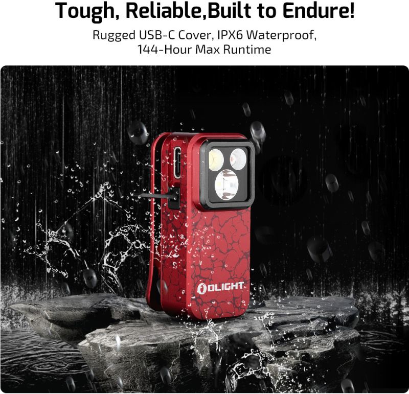 OLIGHT Svietidlo Oclip Pro 500lm - molten lava