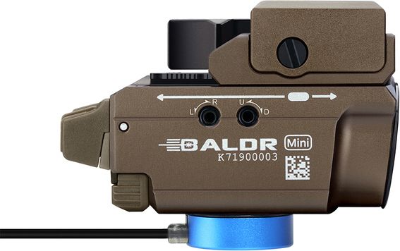 OLIGHT Svietidlo na zbraň Baldr Mini 600 lm desert - zelený laser (OL590)
