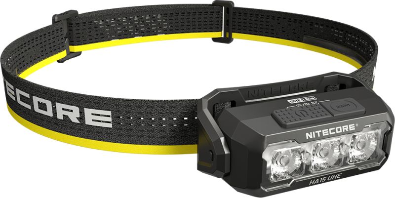 NITECORE Čelovka HA15 UHE s akumulátorom NL1411R - yellow / black (NC-HA15R)
