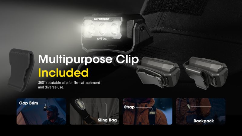 NITECORE Čelovka HA15 UHE s akumulátorom NL1411R - yellow / black (NC-HA15R)