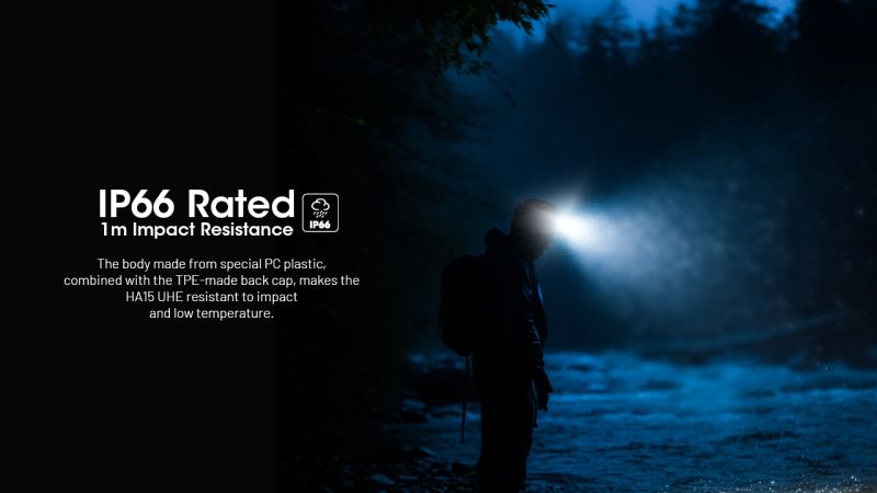 NITECORE Čelovka HA15 UHE s akumulátorom NL1411R - yellow / black (NC-HA15R)