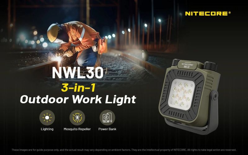 NITECORE Svietidlo NWL30 reflektor s powerbankou - green (NC-NWL30)