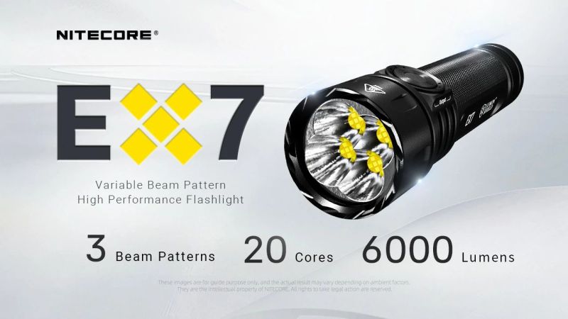 NITECORE Svietidlo EX7 - black (NC-EX7)