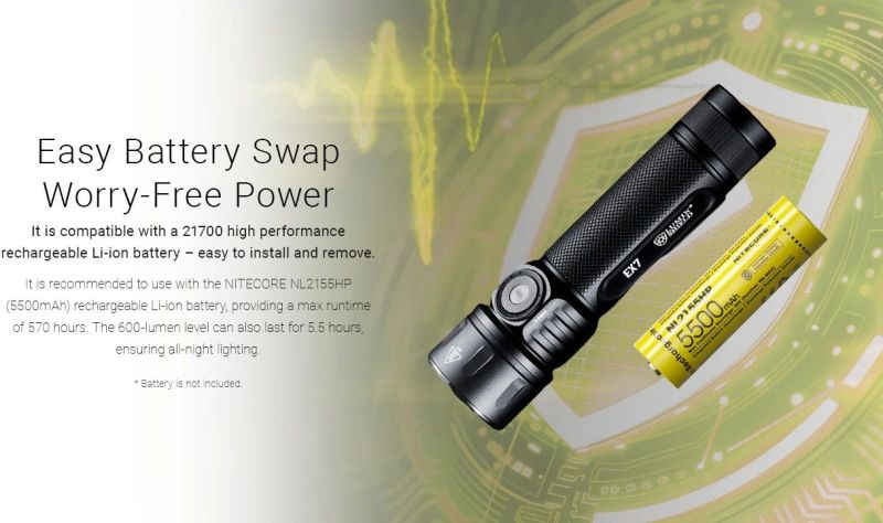 NITECORE Svietidlo EX7 - black (NC-EX7)