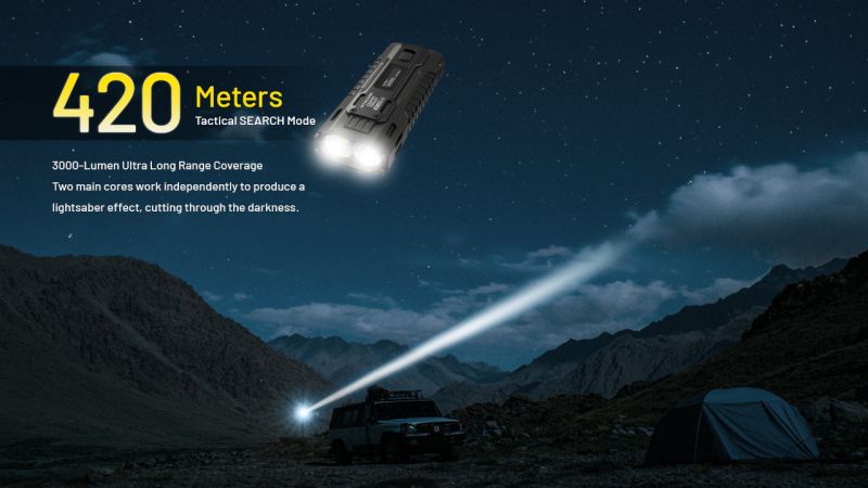 NITECORE Svietidlo EDC37 Ultimate Tactical - black (NC-EDC37)