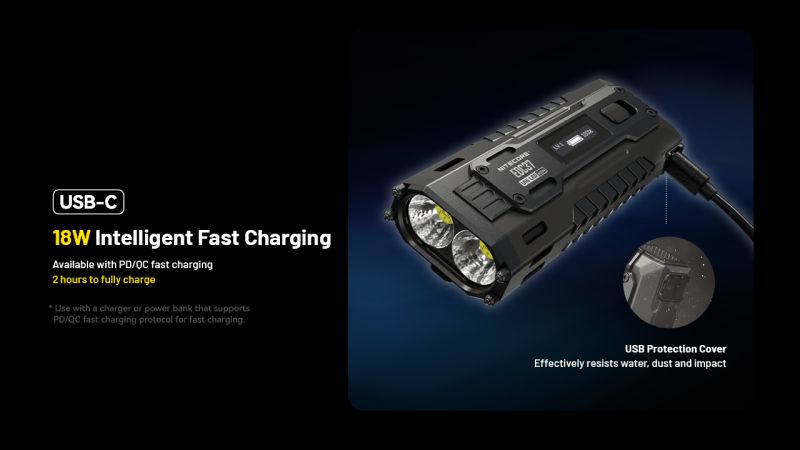 NITECORE Svietidlo EDC37 Ultimate Tactical - black (NC-EDC37)