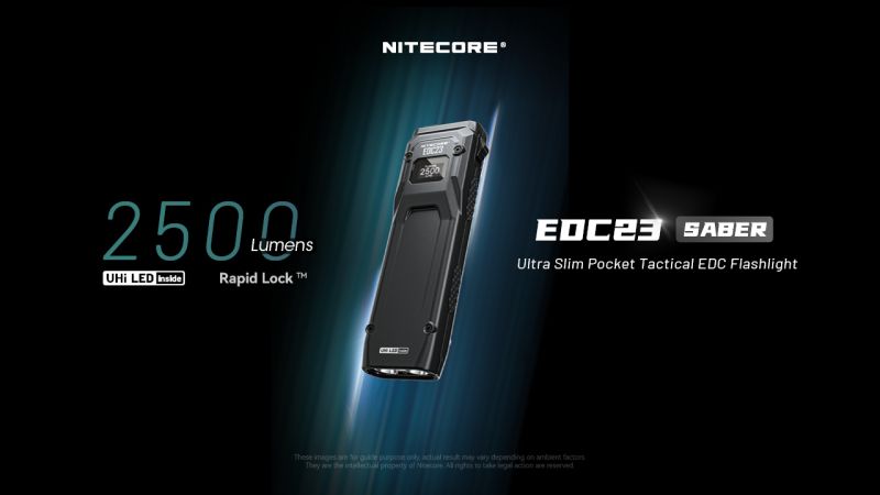 NITECORE Svietidlo EDC23 UltraSlim - black (NC-EDC23)