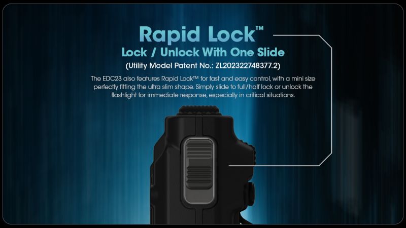 NITECORE Svietidlo EDC23 UltraSlim - black (NC-EDC23)