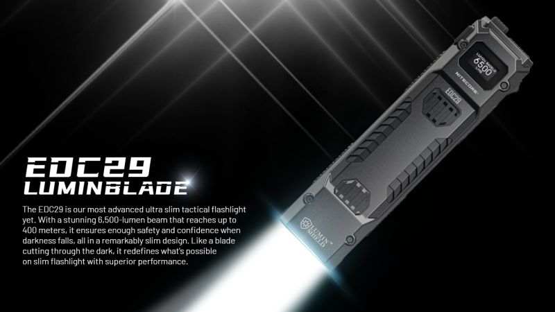 NITECORE Svietidlo EDC29 LuminBlade - black (NC-EDC29)
