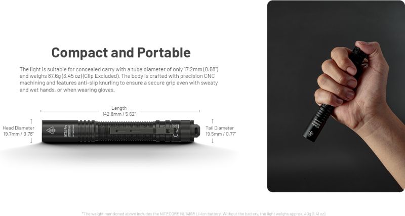 NITECORE Svietidlo MT2A PRO - black (NC-MT2A PRO)