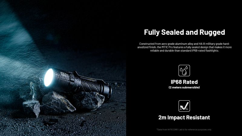 NITECORE Svietidlo MT1C PRO - black (NC-MT1C_PRO)