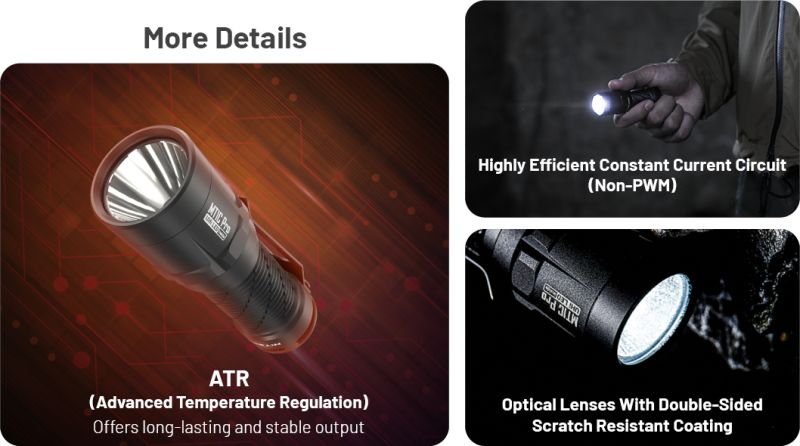 NITECORE Svietidlo MT1C PRO - black (NC-MT1C_PRO)