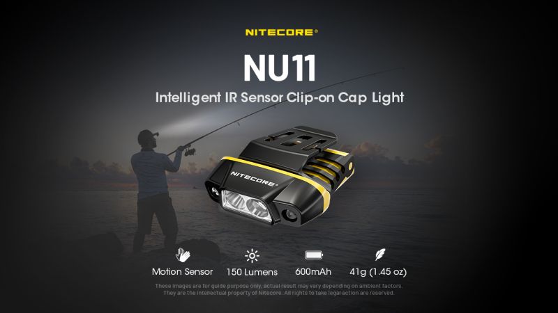 NITECORE Čelovka NU11 - black (NC-NU11-bk)