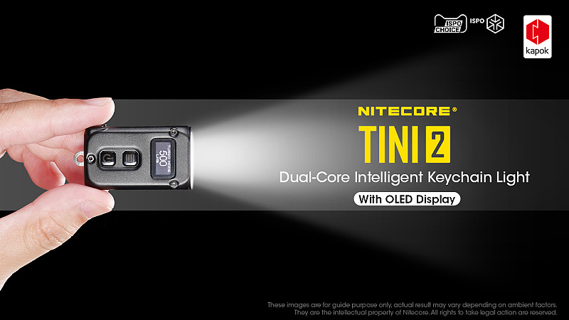 NITECORE Svietidlo TINI 2 - čierne (NC-TINI-2-bk)