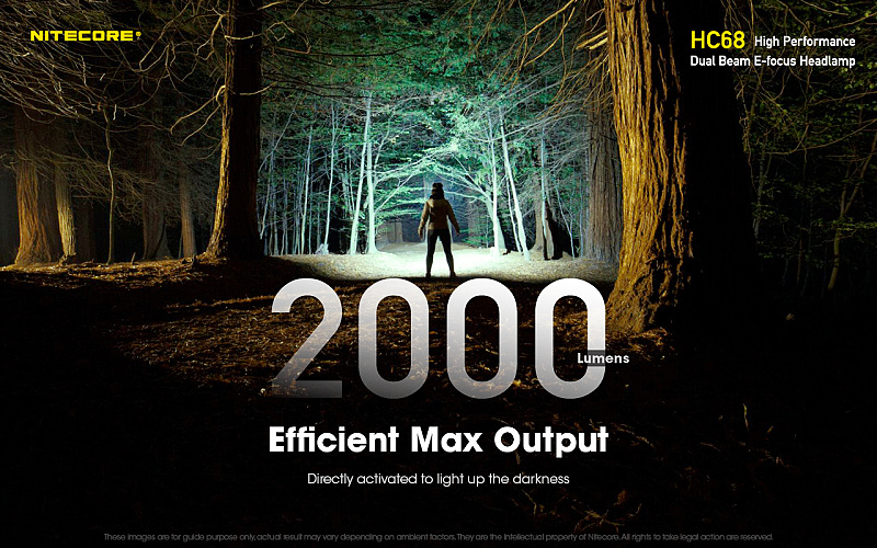 NITECORE Čelovka HC68 - čierna (NC-HC68)