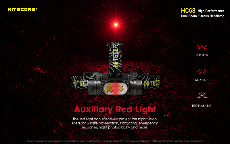 NITECORE Čelovka HC68 - čierna (NC-HC68)