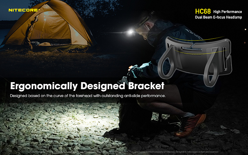 NITECORE Čelovka HC68 - čierna (NC-HC68)