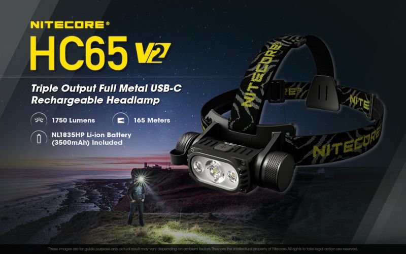 NITECORE Čelovka HC65 V2 - čierna (HC65V2)