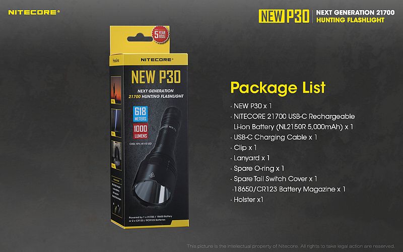 NITECORE Svietidlo P30 NEW (NC-P30NEW)