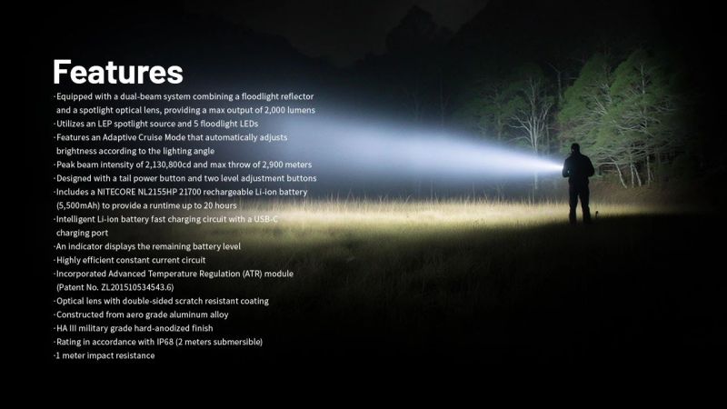 NITECORE Svietidlo P40 - black (NC-P40)