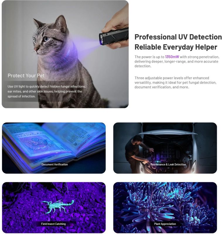 NITECORE Svietidlo EDC17 UltraSlim s UV a laserom - black (NC-EDC17)