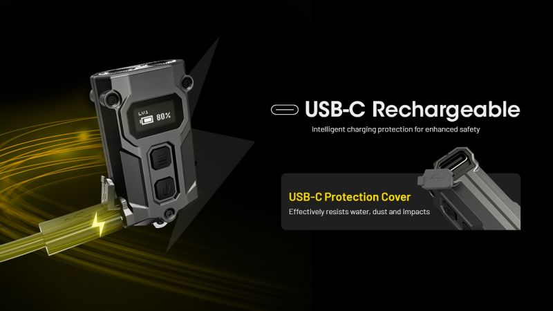 NITECORE Svietidlo TINI 3 - black (NC-TINI-3-bk)