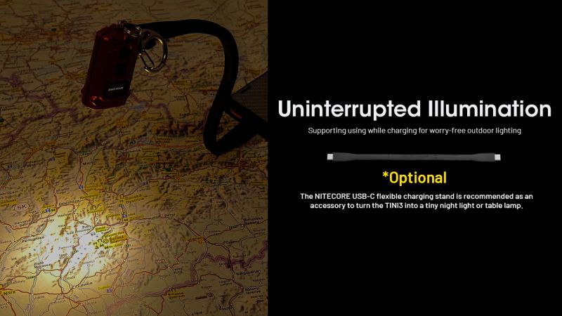 NITECORE Svietidlo TINI 3 - black (NC-TINI-3-bk)