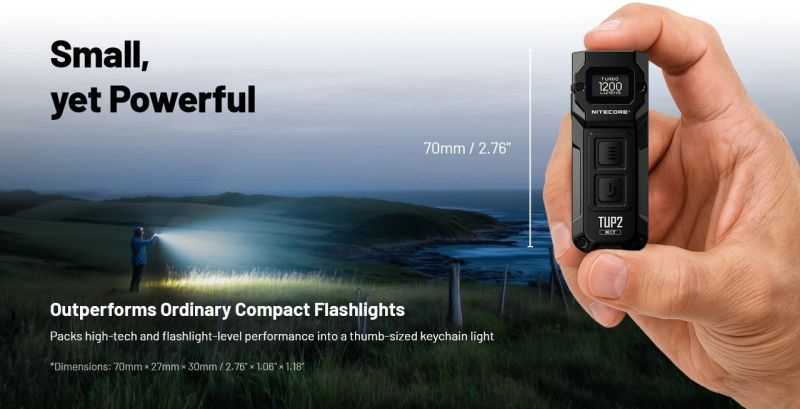 NITECORE Svietidlo TUP2 - black (NC-TUP2-bk)