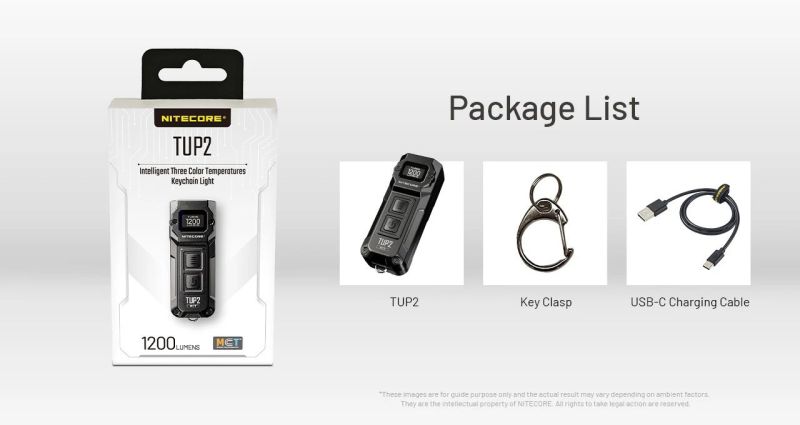 NITECORE Svietidlo TUP2 - black (NC-TUP2-bk)