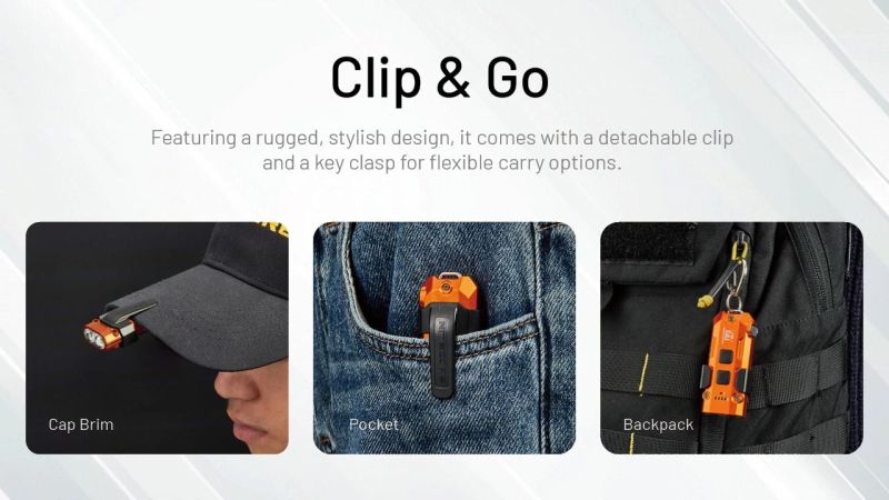 NITECORE Svietidlo TIP3 - black (NC-TIP3-bk)