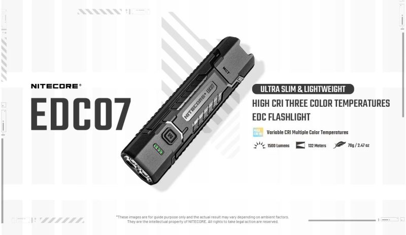 NITECORE Svietidlo EDC07 - desert tan (NC-EDC07-dt)