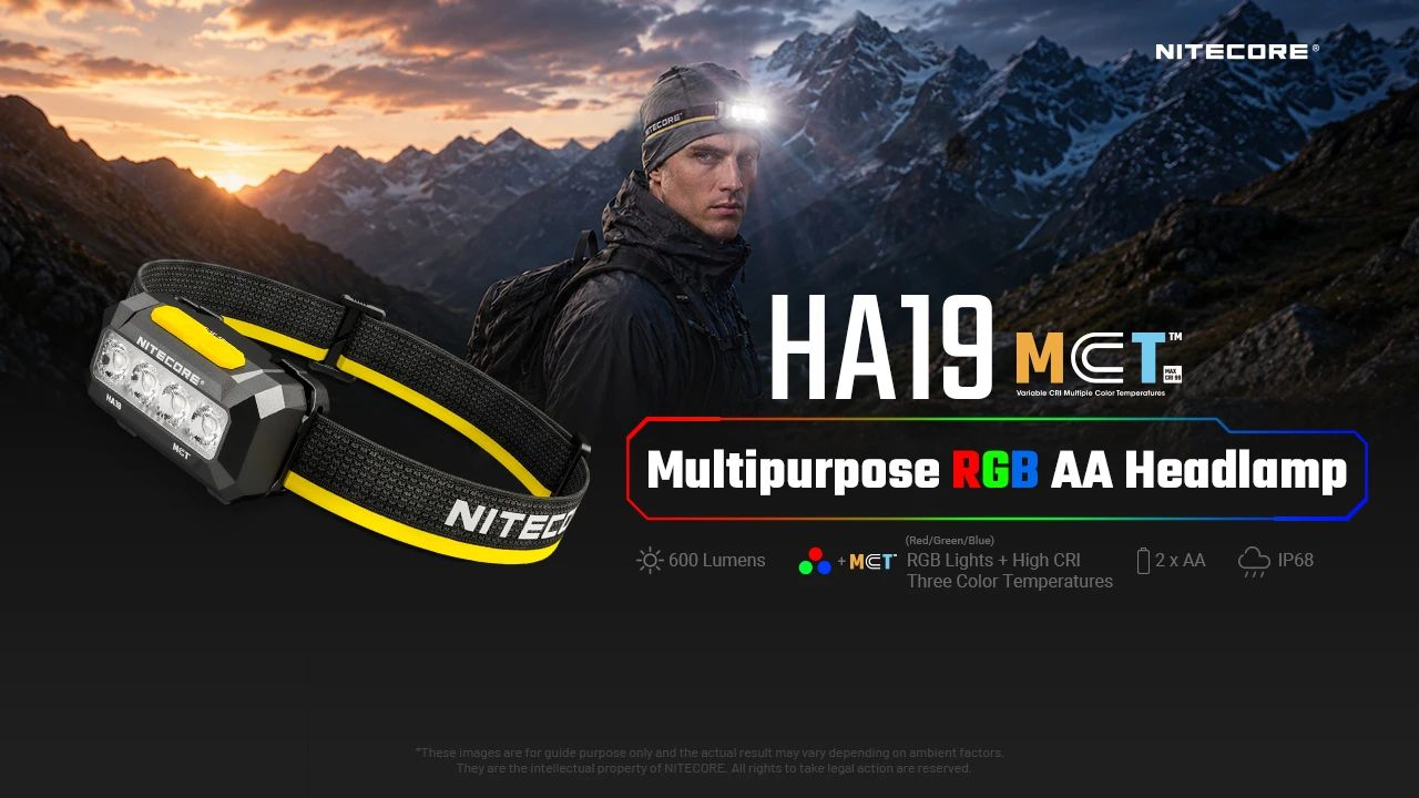 NITECORE Čelovka HA19 RGB - black (NC-HA19-RGB)