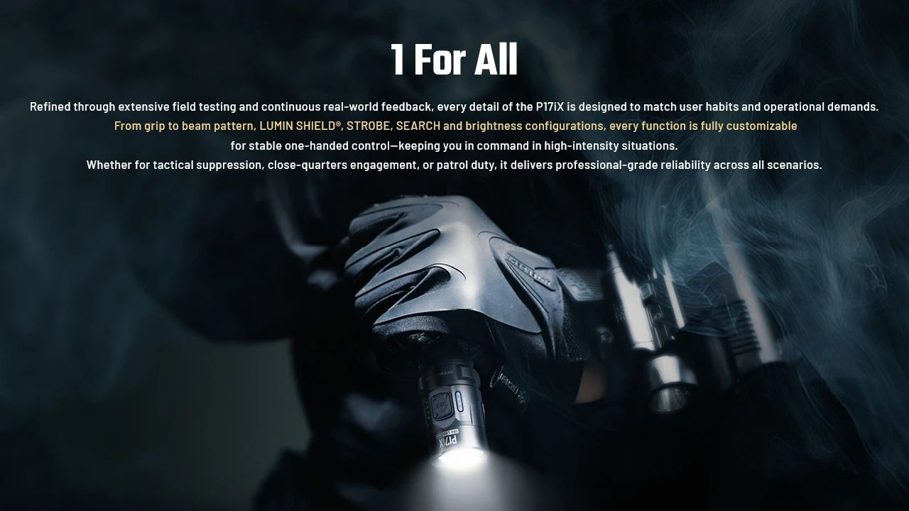 NITECORE Svietidlo P17iX - black (NC-P17iX)