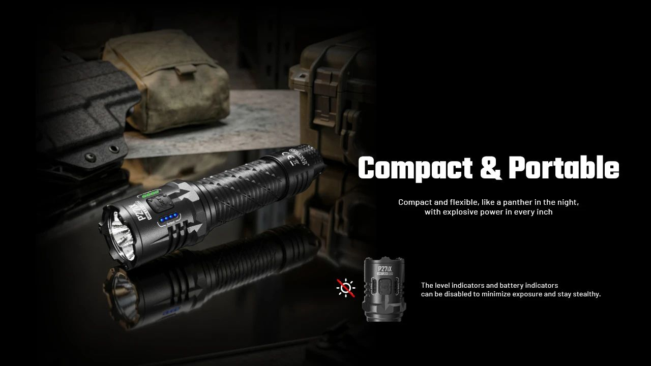 NITECORE Svietidlo P27iX - black (NC-P27iX)