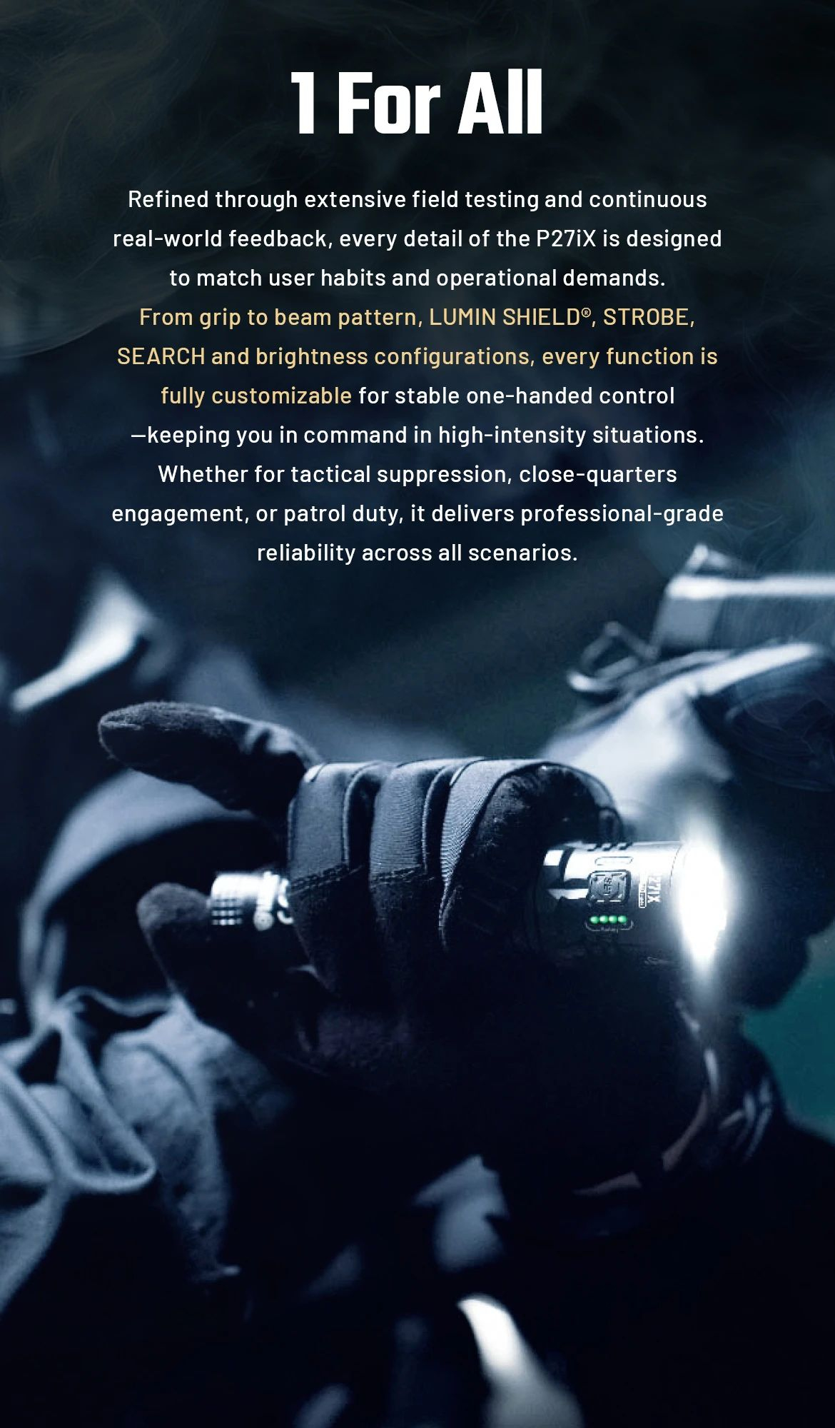 NITECORE Svietidlo P27iX - black (NC-P27iX)