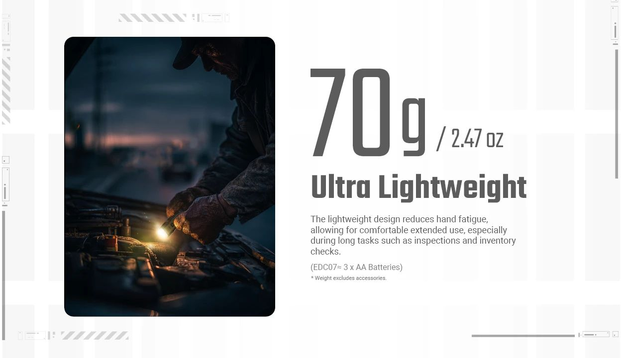 NITECORE Svietidlo EDC07 - black (NC-EDC07)
